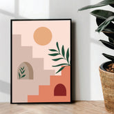 Stairs to sun Abstract Art - wall art